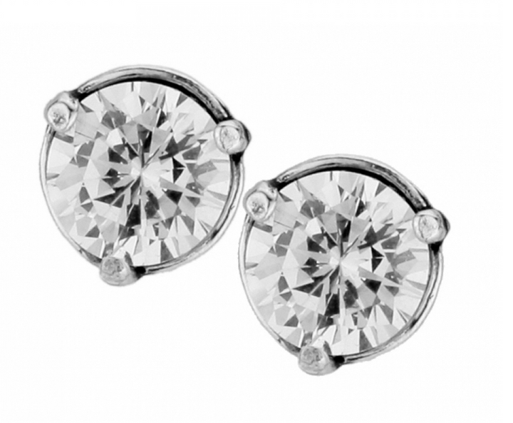 Brilliance 7mm Post Earrings