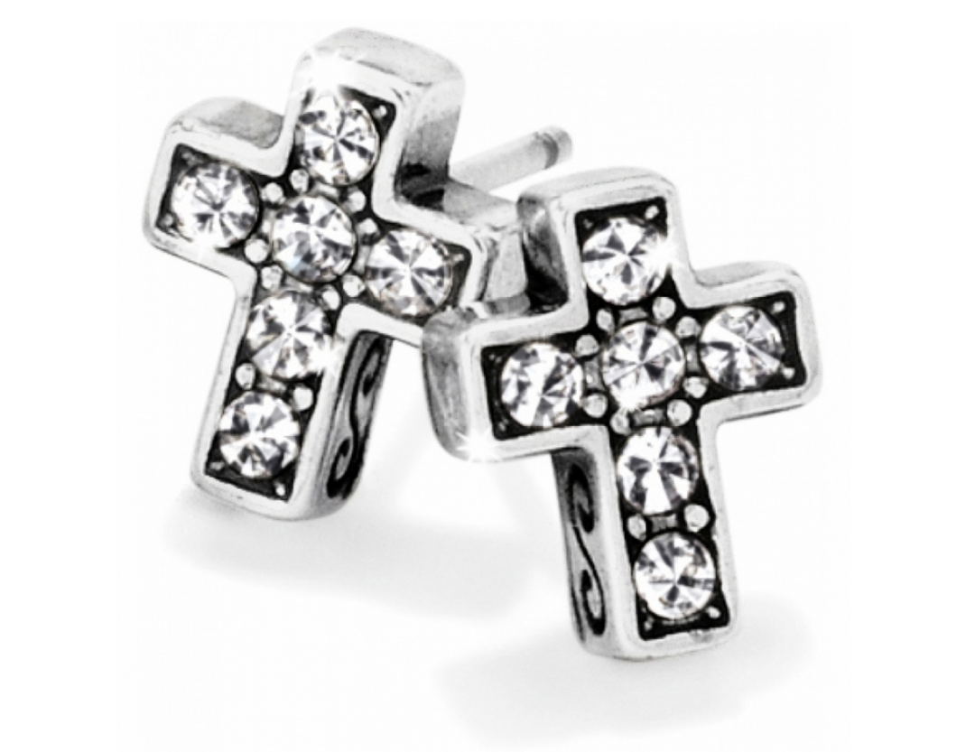 Starry Night Cross Mini Post Earrings