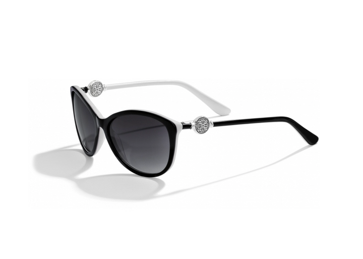 Ferrara Sunglasses, Black/White