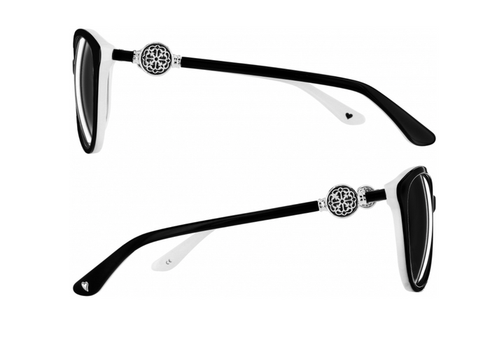 Ferrara Sunglasses, Black/White