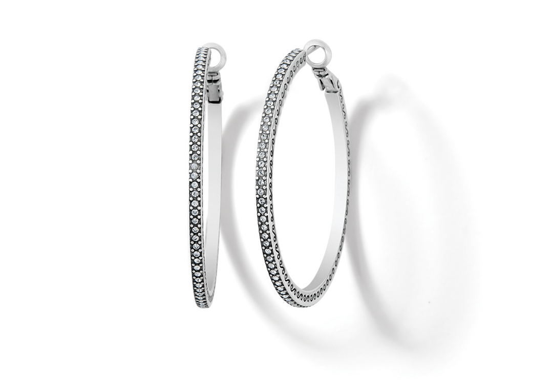 Meridian Thin Large Hoop Earrings