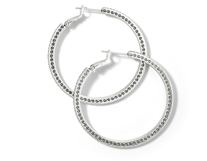 Meridian Thin Large Hoop Earrings