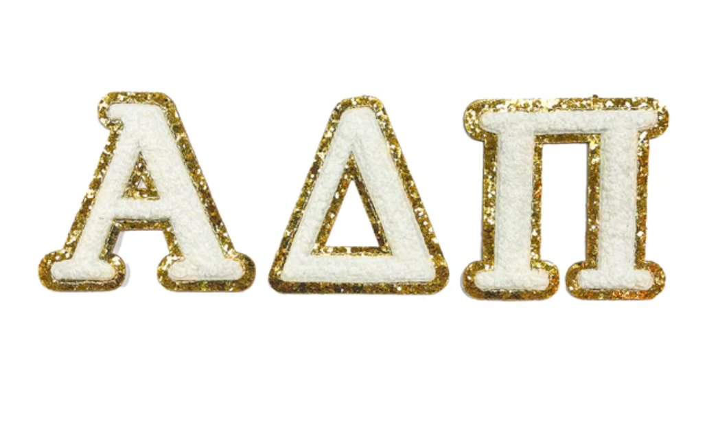 Chenille Sorority Letters