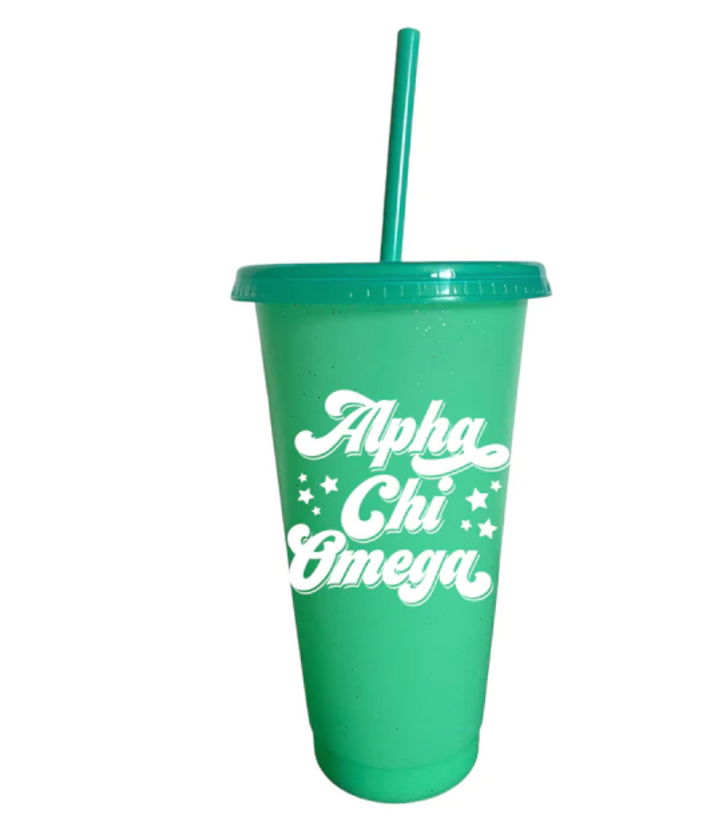 Sorority Glitter Color Changing Cup