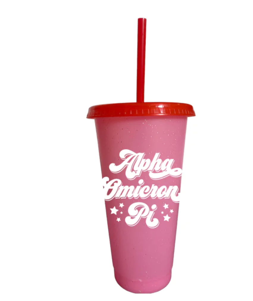 Sorority Glitter Color Changing Cup