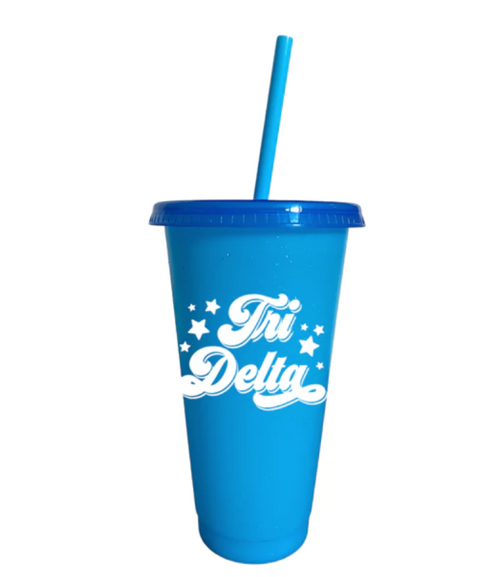 Sorority Glitter Color Changing Cup