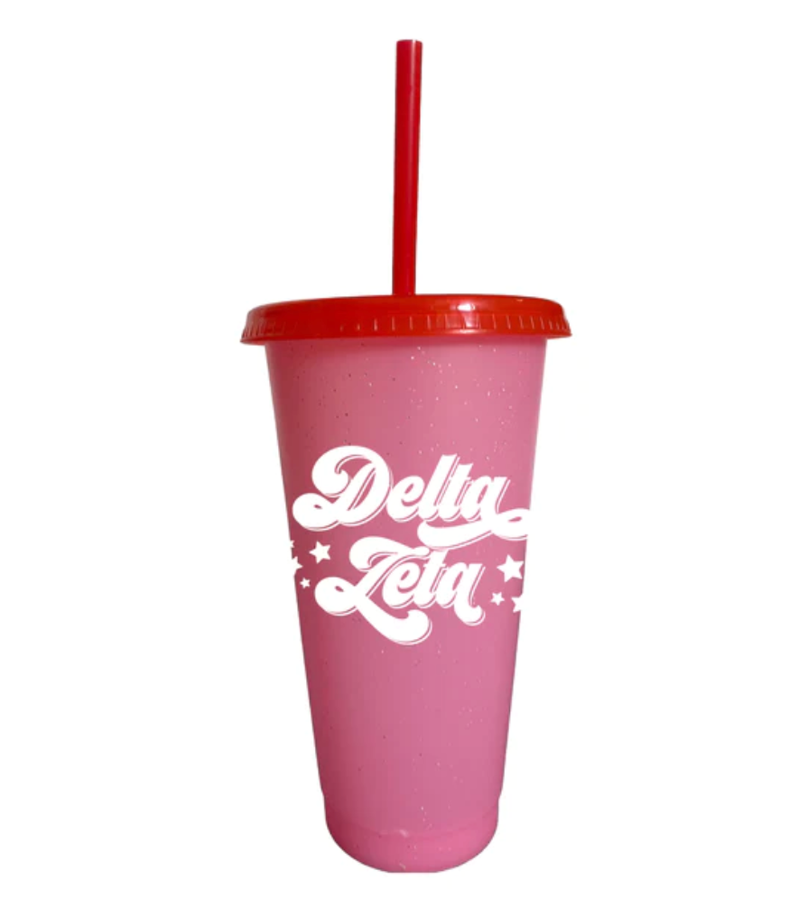 Sorority Glitter Color Changing Cup