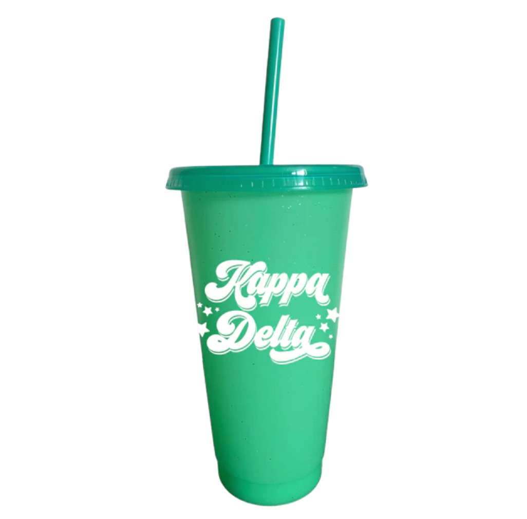 Sorority Glitter Color Changing Cup