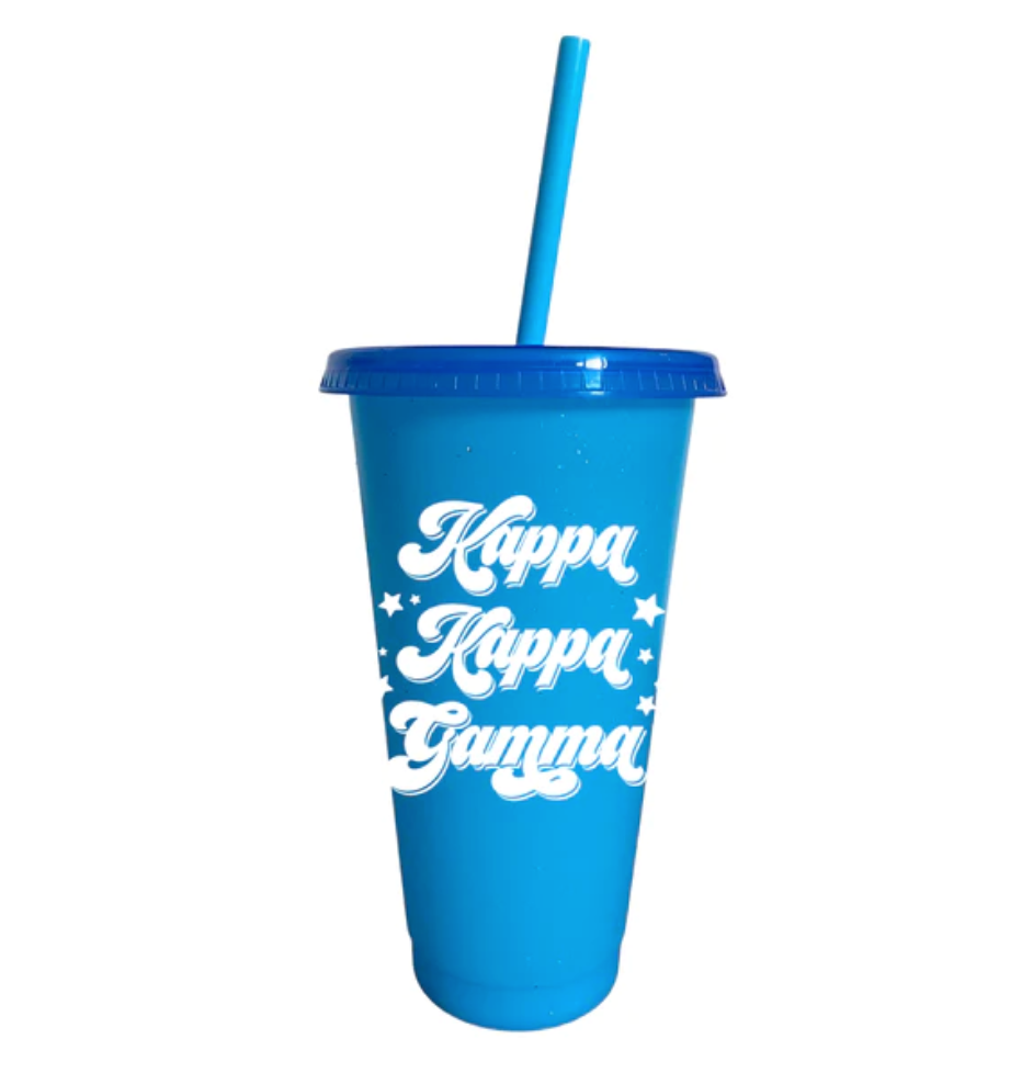 Sorority Glitter Color Changing Cup