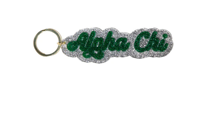 Sorority Glitter Keychain