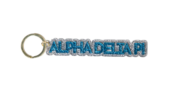 Sorority Glitter Keychain