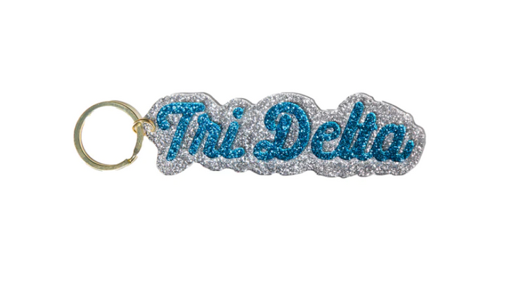 Sorority Glitter Keychain