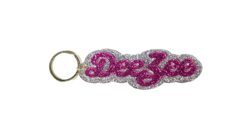 Sorority Glitter Keychain