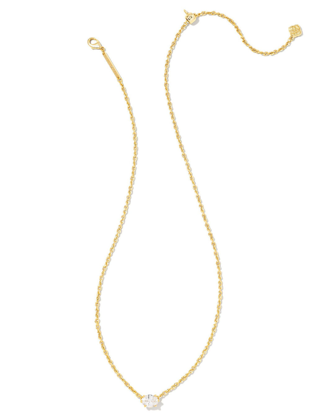 Cailin Gold Crystal Pendant Necklace