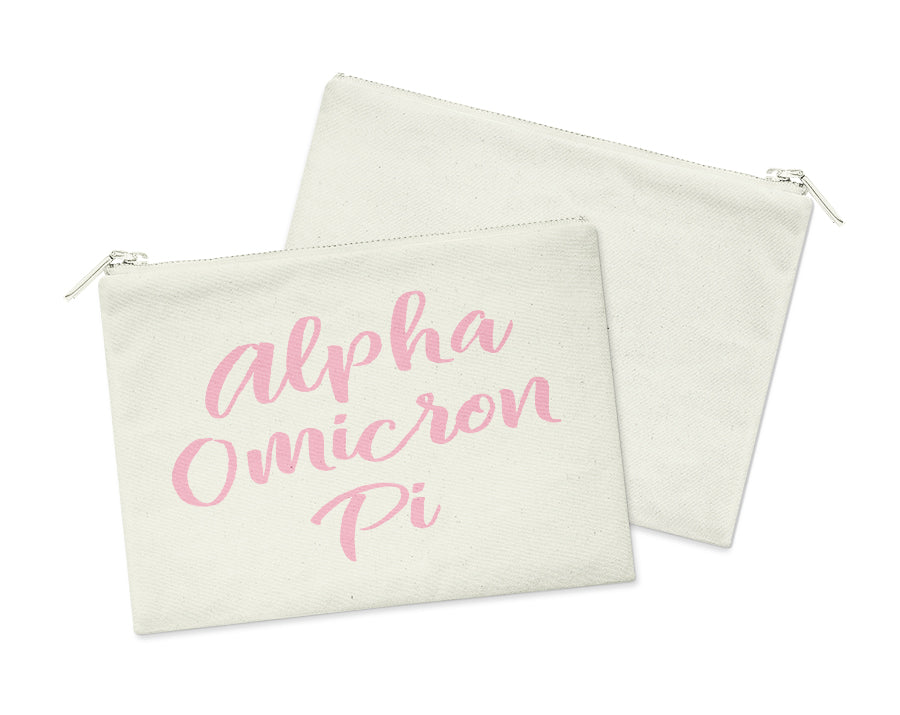 Sorority Script Cosmetic Bag