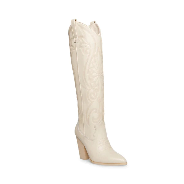 Lasso Leather Boot, Bone