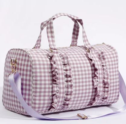 Overnight Gingham Duffel Bag