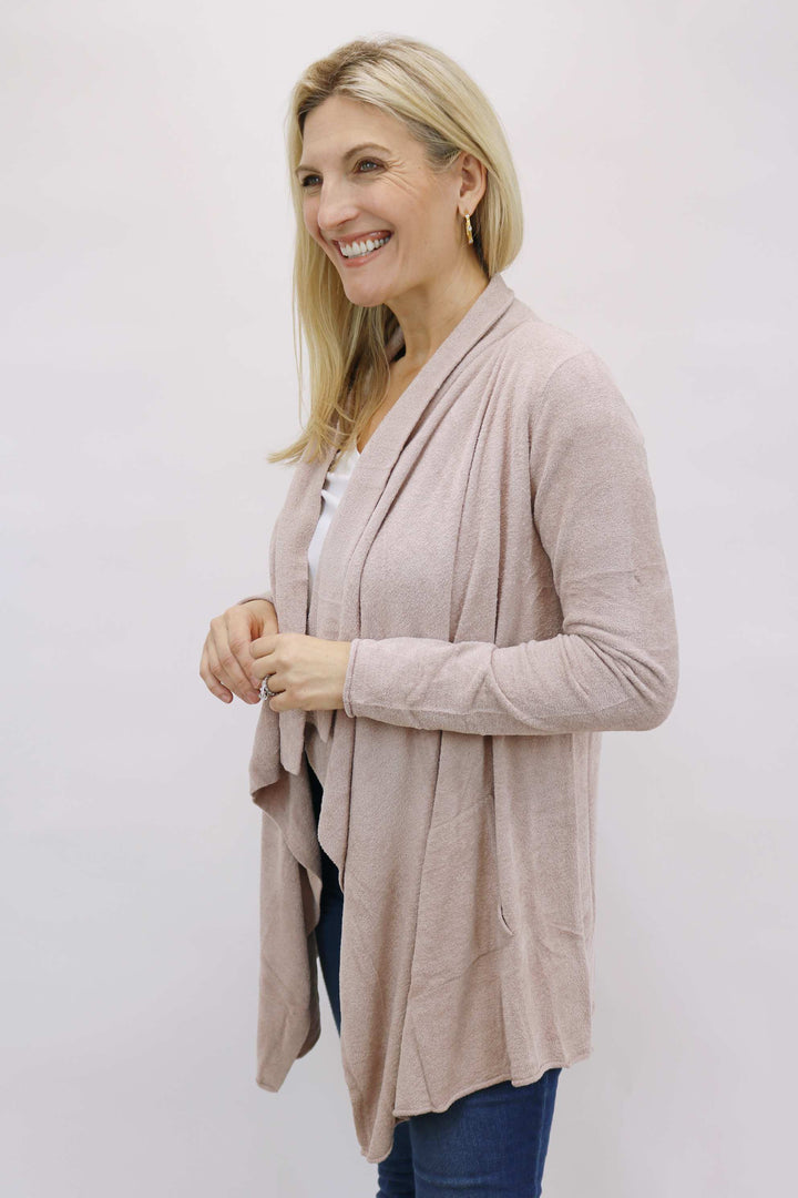 CozyChic Ultra Lite® Hi/lo Cardi, Faded Rose