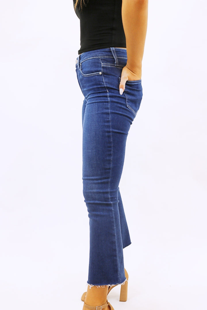 Colette Crop Flare Jean, Hydrangea