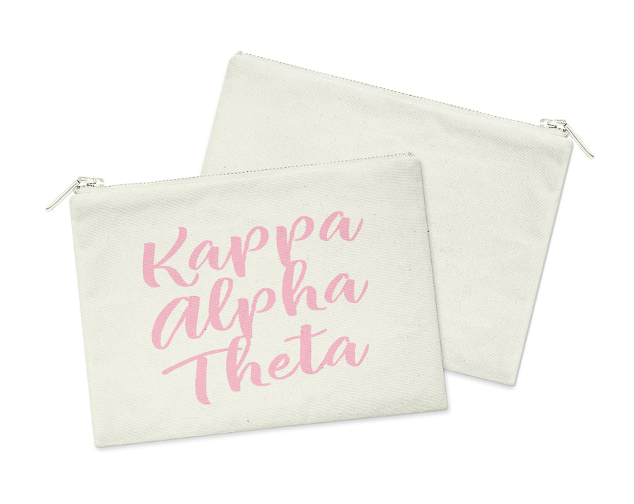 Sorority Script Cosmetic Bag