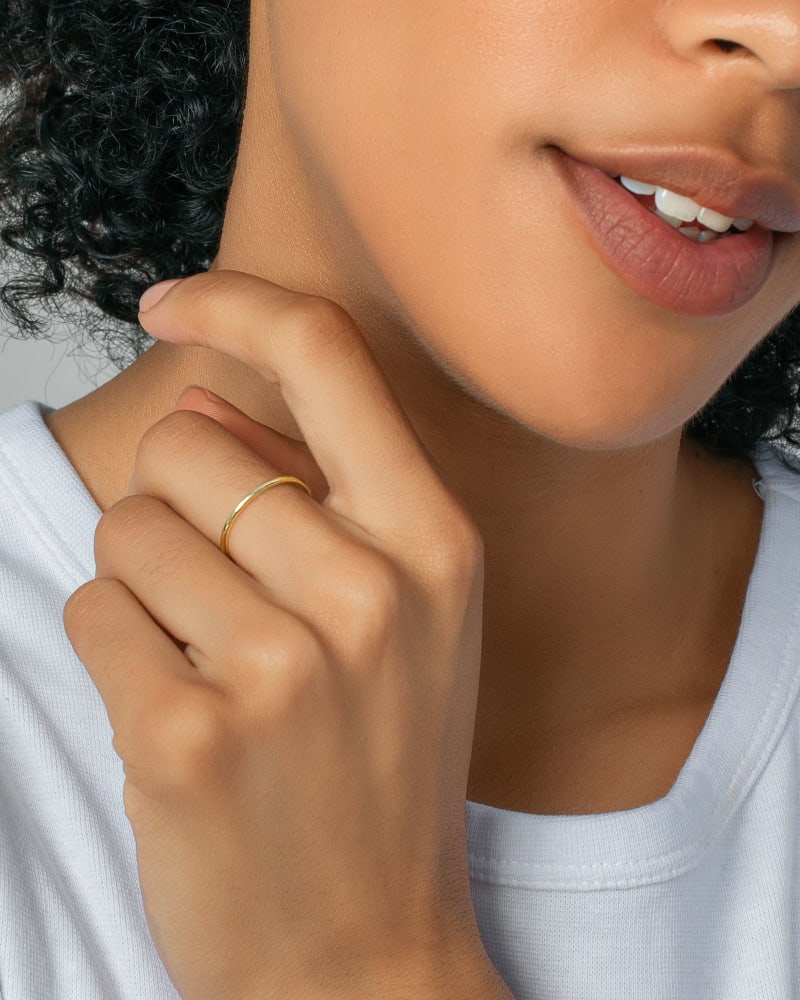 Larissa Band Ring, 18k Gold Vermeil