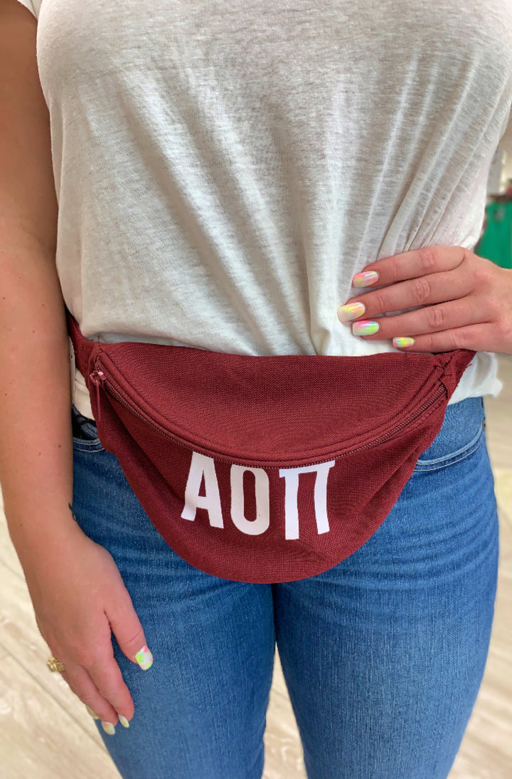 Maroon Sorority Fanny Pack