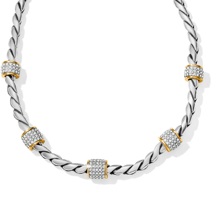 Meridian Necklace, Two Tone