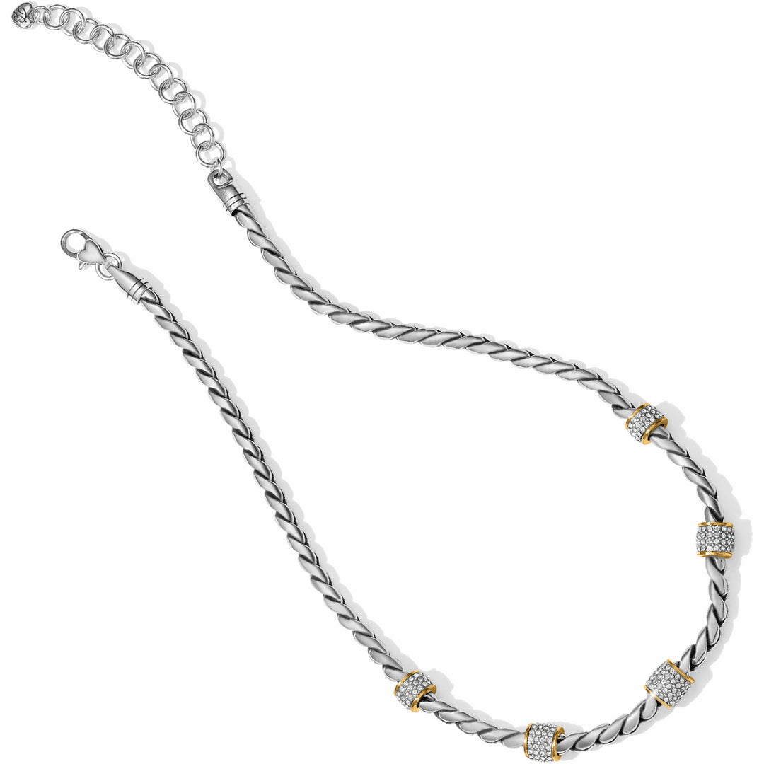 Meridian Necklace, Two Tone