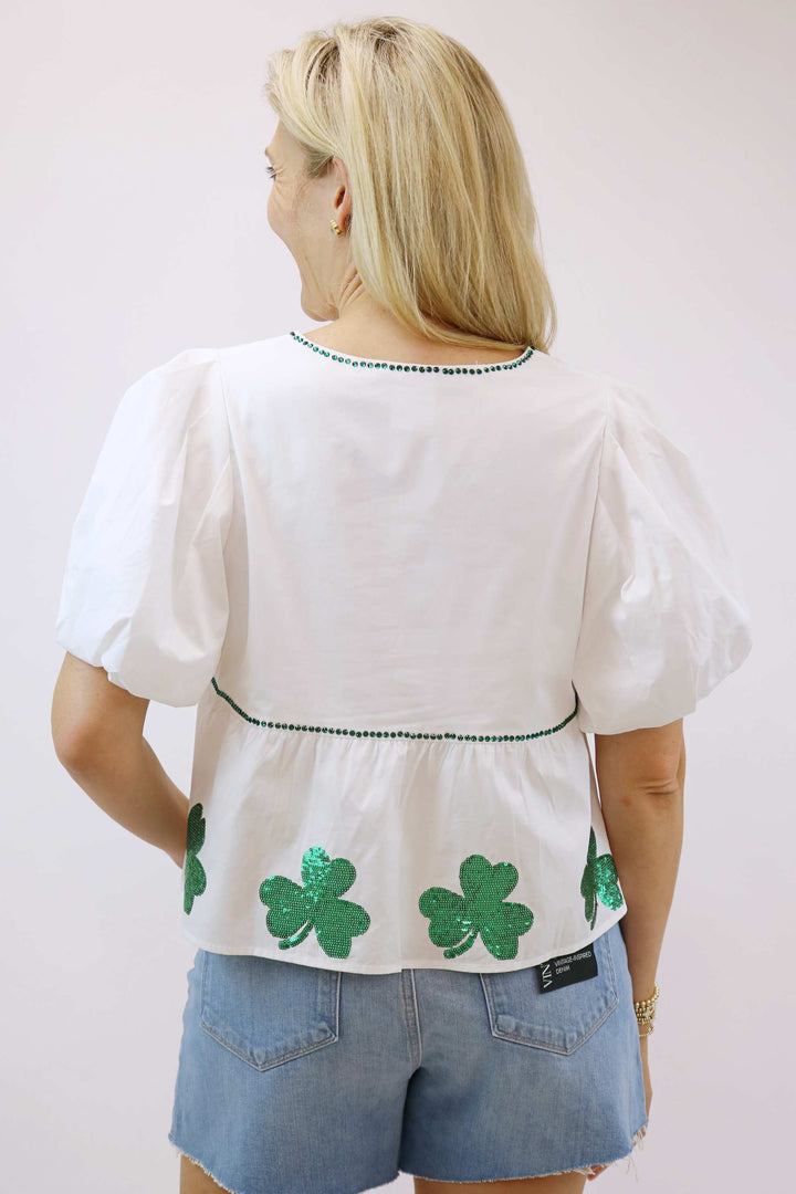 Shamrock Peplum Top