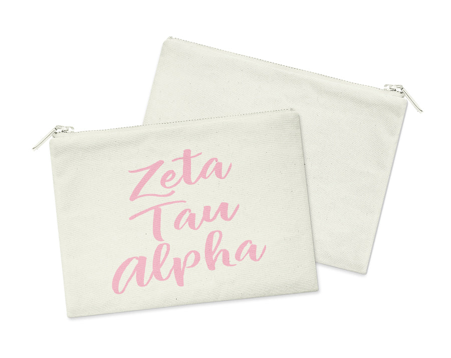 Sorority Script Cosmetic Bag